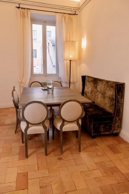 The dining area