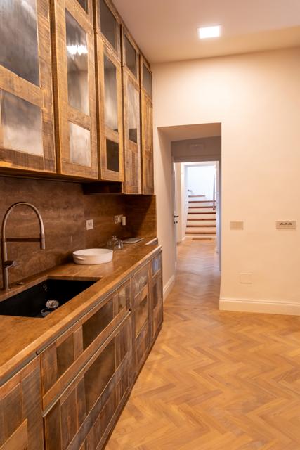 Kitchen and corridor
