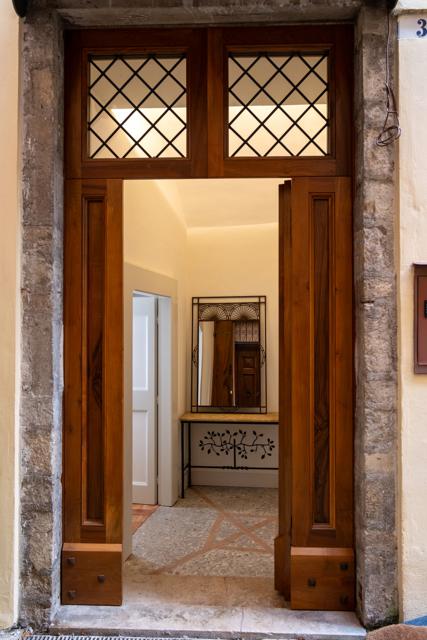 The entrance door