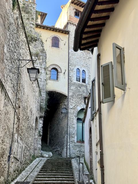 Stepped lane