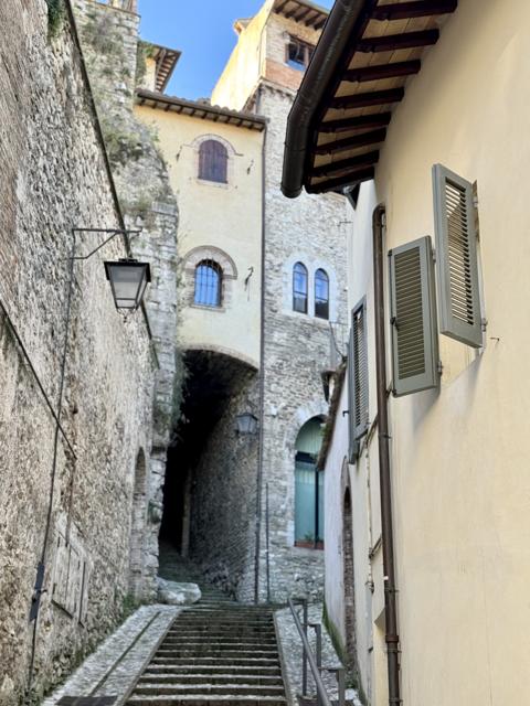 Stepped lane in the old town